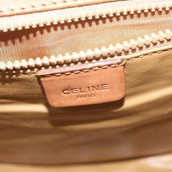 CELINE Macadam Canvas Shoulder Bag Beige Auth ai726 - Picture 14 of 16